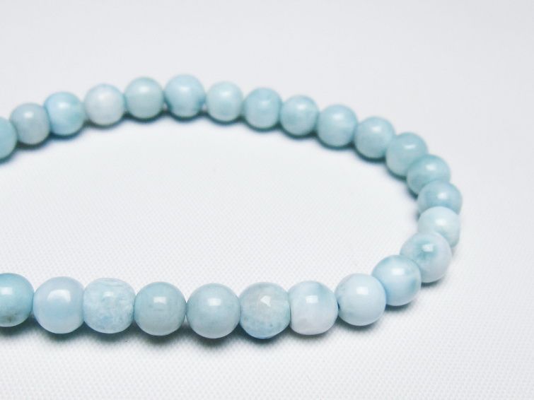 ラリマー ブレスレット 6mm 一点物 メール便可 [M便 1/10] 111-47919