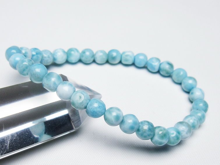 ラリマー ブレスレット 6mm 一点物 メール便可 [M便 1/10] 111-47924