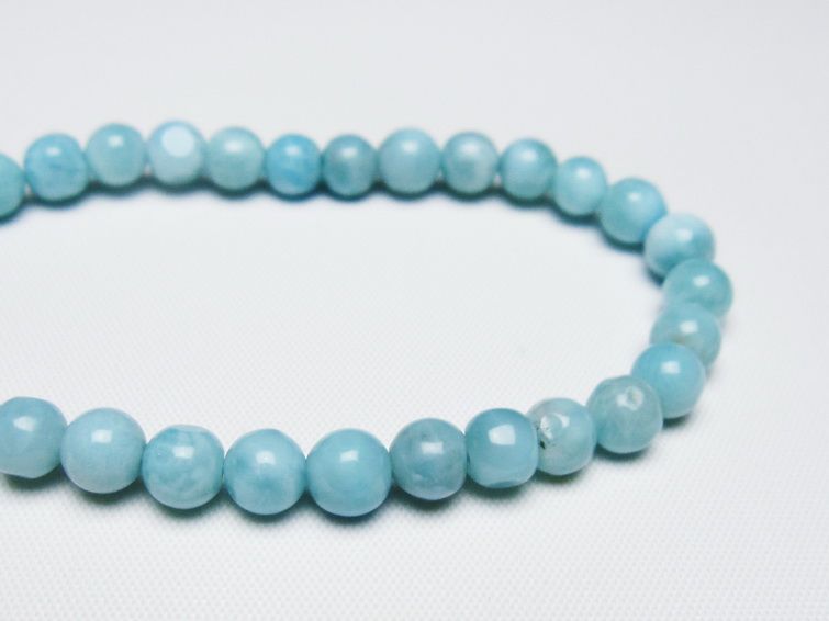 ラリマー ブレスレット 6mm 一点物 メール便可 [M便 1/10] 111-47926