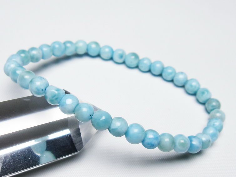 ラリマー ブレスレット 5mm 一点物 メール便可 [M便 1/10] 111-47928