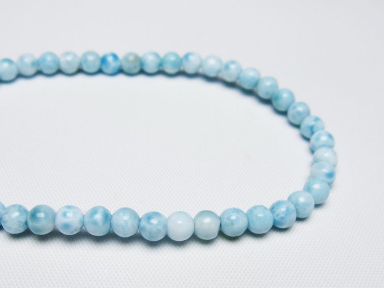 ラリマー ブレスレット 4mm 一点物 メール便可 [M便 1/10] 111-47931