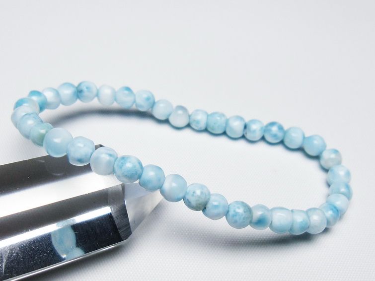 ラリマー ブレスレット 5mm 一点物 メール便可 [M便 1/10] 111-47932