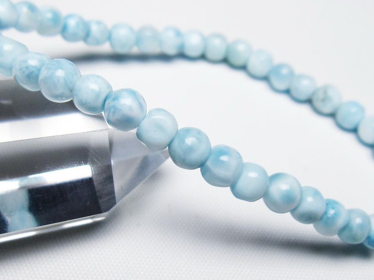 ラリマー ブレスレット 5mm 一点物 メール便可 [M便 1/10] 111-47933