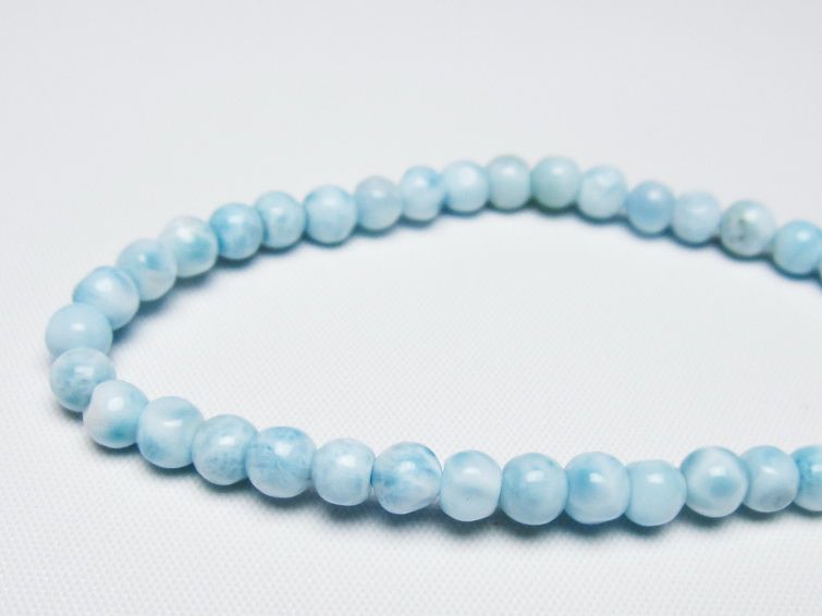 ラリマー ブレスレット 5mm 一点物 メール便可 [M便 1/10] 111-47933