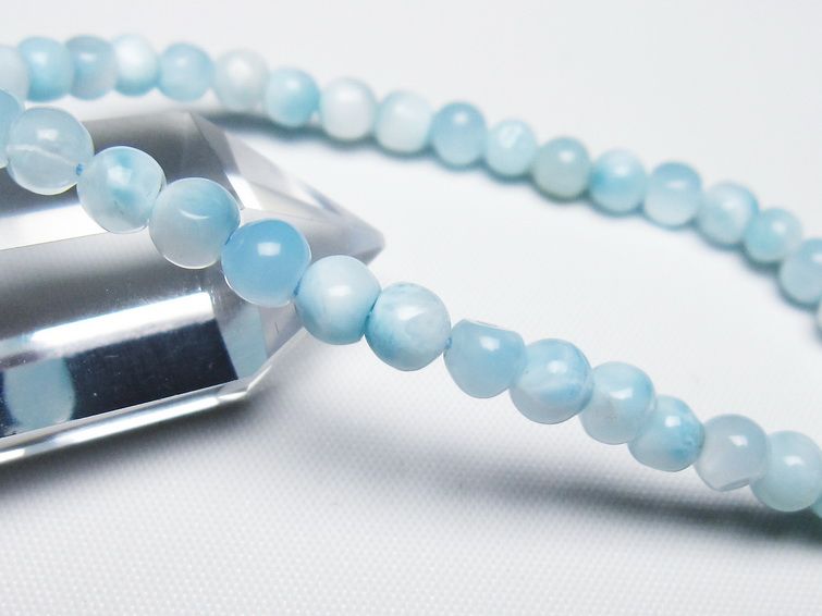 ラリマー ブレスレット 5mm 一点物 メール便可 [M便 1/10] 111-47934