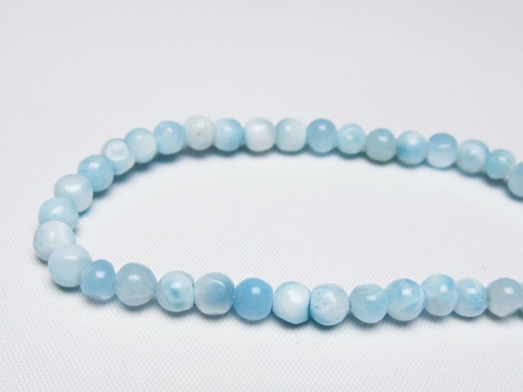 ラリマー ブレスレット 5mm 一点物 メール便可 [M便 1/10] 111-47934