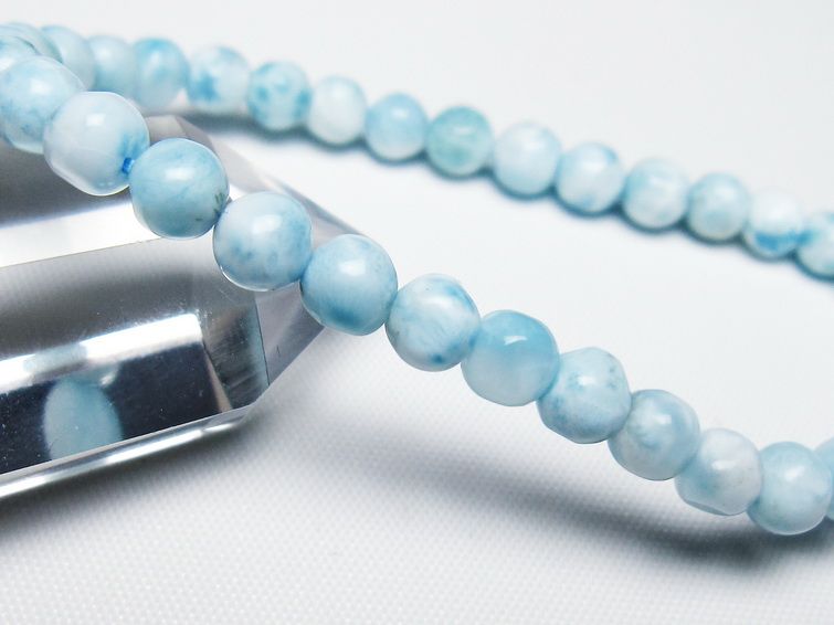 ラリマー ブレスレット 5mm 一点物 メール便可 [M便 1/10] 111-47935