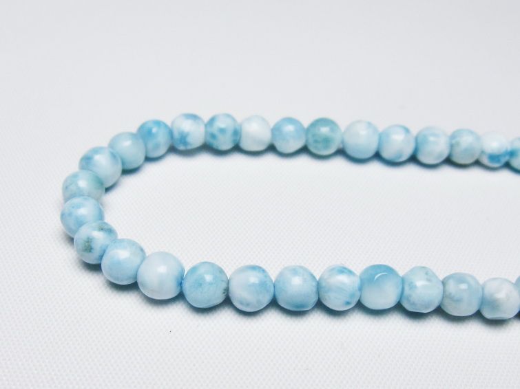 ラリマー ブレスレット 5mm 一点物 メール便可 [M便 1/10] 111-47935