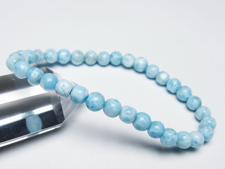 ラリマー ブレスレット 5mm 一点物 メール便可 [M便 1/10] 111-47936