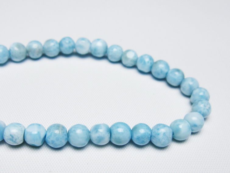 ラリマー ブレスレット 5mm 一点物 メール便可 [M便 1/10] 111-47936