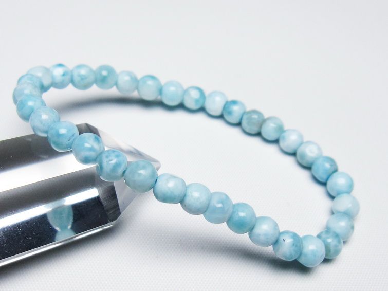 ラリマー ブレスレット 5mm 一点物 メール便可 [M便 1/10] 111-47937