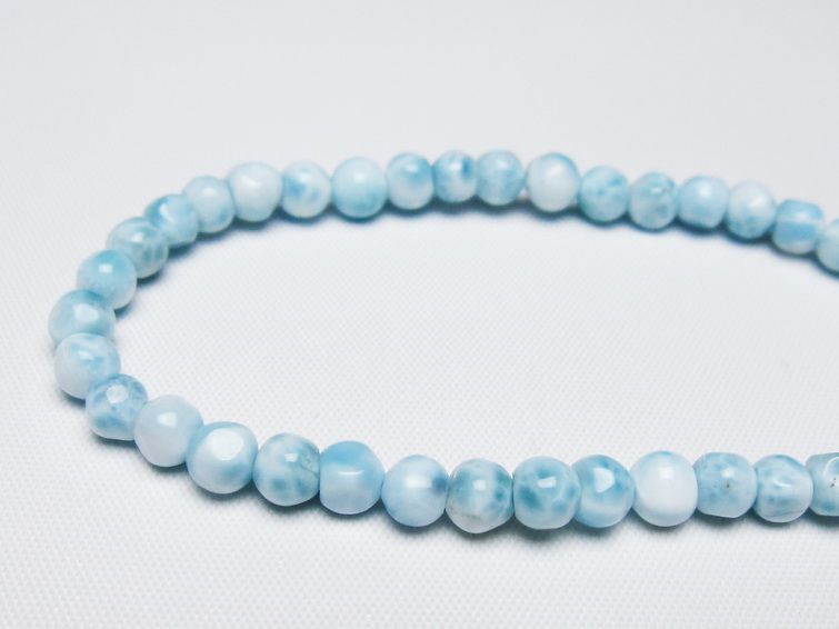 ラリマー ブレスレット 5mm 一点物 メール便可 [M便 1/10] 111-47938
