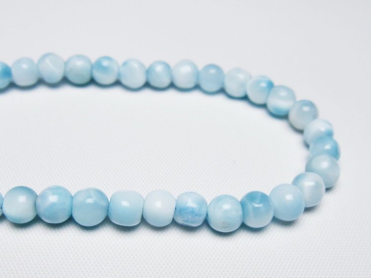 ラリマー ブレスレット 6mm 一点物 メール便可 [M便 1/10] 111-47939