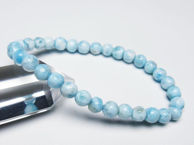 ラリマー ブレスレット 6mm 一点物 メール便可 [M便 1/10] 111-47940