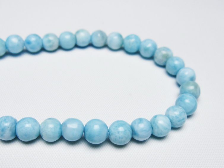 ラリマー ブレスレット 6mm 一点物 メール便可 [M便 1/10] 111-47942