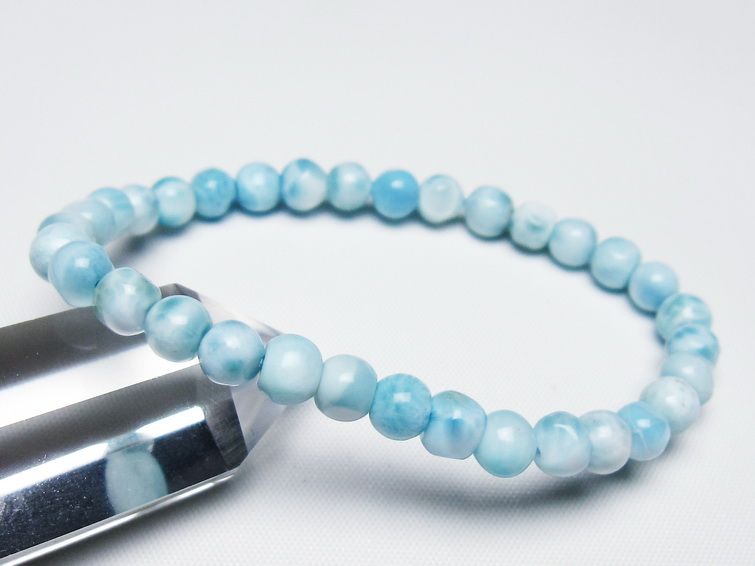 ラリマー ブレスレット 6mm 一点物 メール便可 [M便 1/10] 111-47944