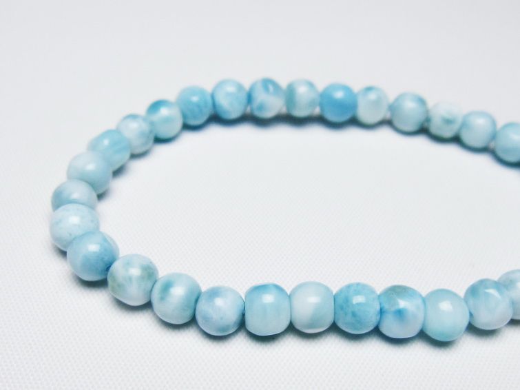 ラリマー ブレスレット 6mm 一点物 メール便可 [M便 1/10] 111-47944