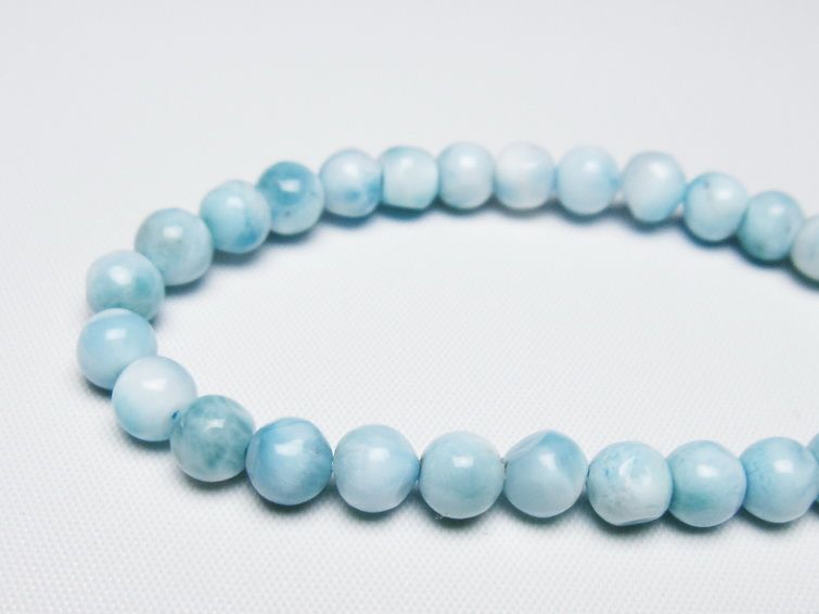 ラリマー ブレスレット 6mm 一点物 メール便可 [M便 1/10] 111-47945