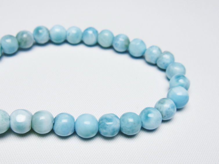 ラリマー ブレスレット 6mm 一点物 メール便可 [M便 1/10] 111-47948