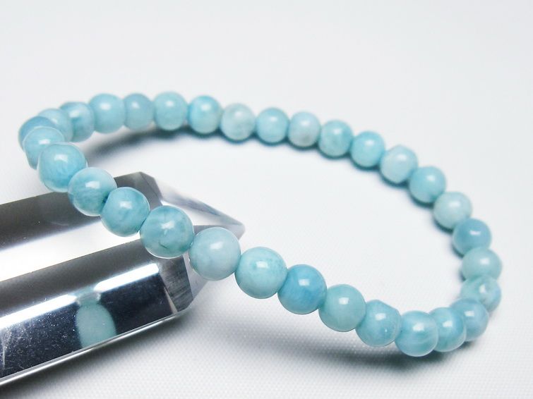 ラリマー ブレスレット 6mm 一点物 メール便可 [M便 1/10] 111-47950
