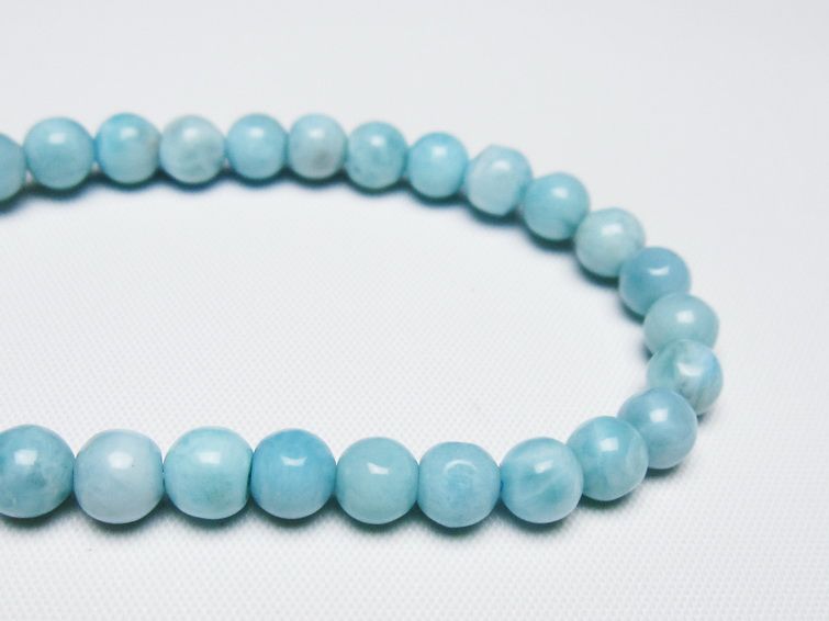 ラリマー ブレスレット 6mm 一点物 メール便可 [M便 1/10] 111-47950