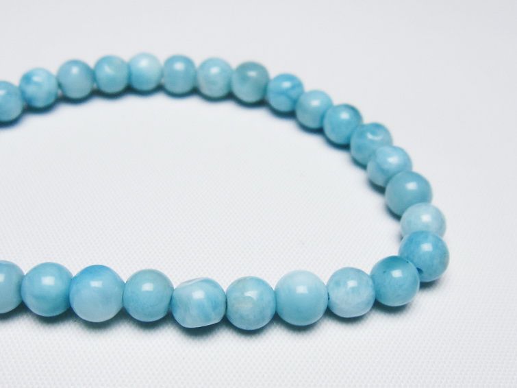 ラリマー ブレスレット 6mm 一点物 メール便可 [M便 1/10] 111-47951