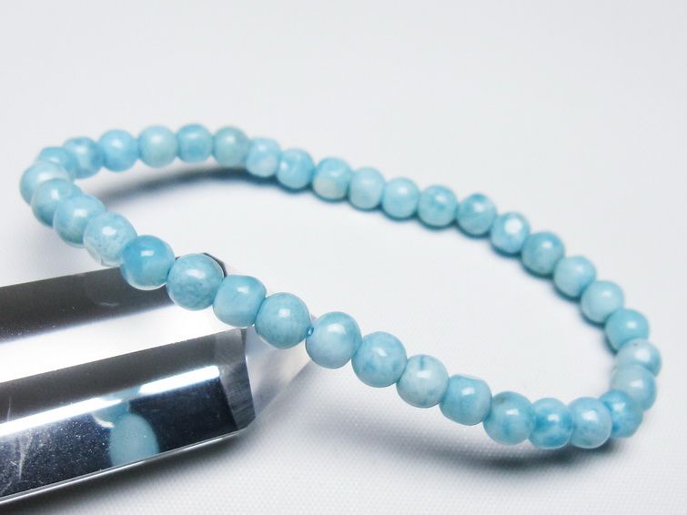 ラリマー ブレスレット 5mm 一点物 メール便可 [M便 1/10] 111-47952