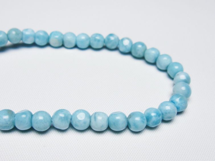 ラリマー ブレスレット 5mm 一点物 メール便可 [M便 1/10] 111-47952
