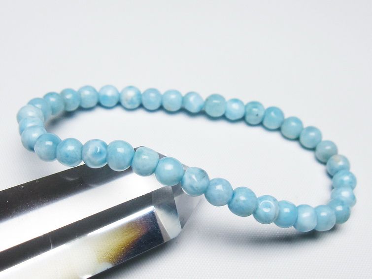ラリマー ブレスレット 5mm 一点物 メール便可 [M便 1/10] 111-47953