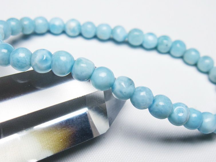 ラリマー ブレスレット 5mm 一点物 メール便可 [M便 1/10] 111-47953