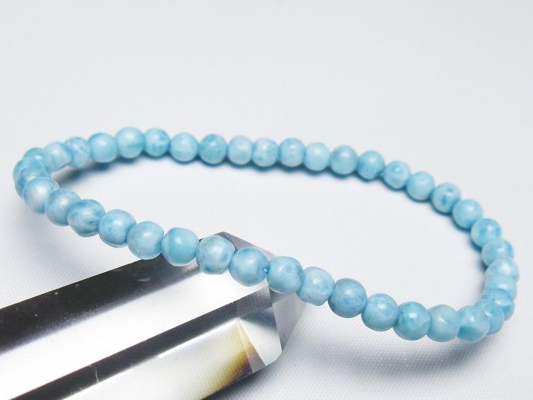 ラリマー ブレスレット 5mm 一点物 メール便可 [M便 1/10] 111-47956
