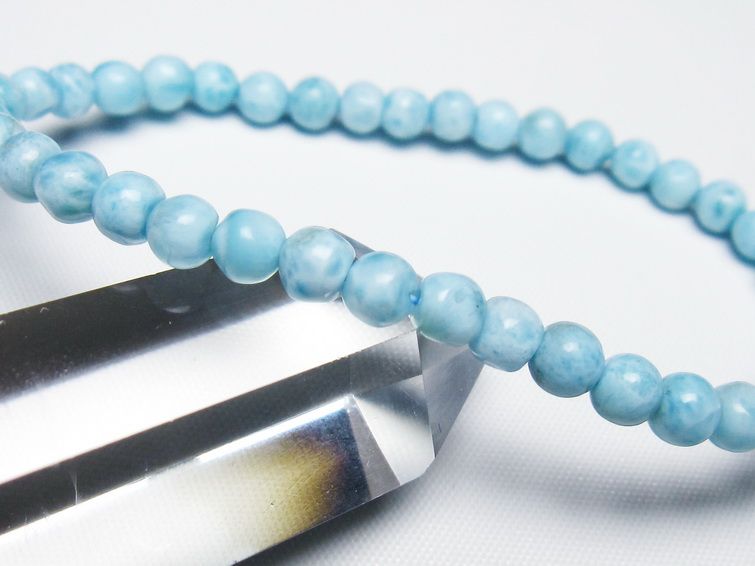 ラリマー ブレスレット 5mm 一点物 メール便可 [M便 1/10] 111-47956