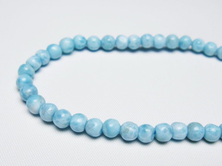 ラリマー ブレスレット 5mm 一点物 メール便可 [M便 1/10] 111-47956