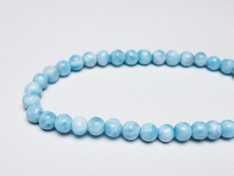 ラリマー ブレスレット 5mm 一点物 メール便可 [M便 1/10] 111-47957