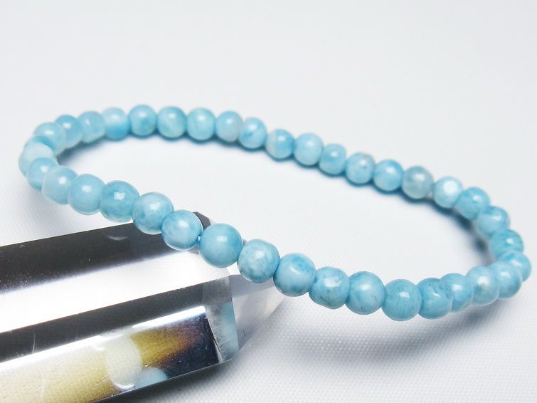 ラリマー ブレスレット 5mm 一点物 メール便可 [M便 1/10] 111-47958