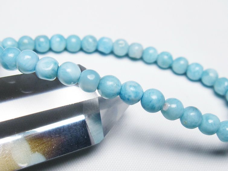 ラリマー ブレスレット 5mm 一点物 メール便可 [M便 1/10] 111-47959