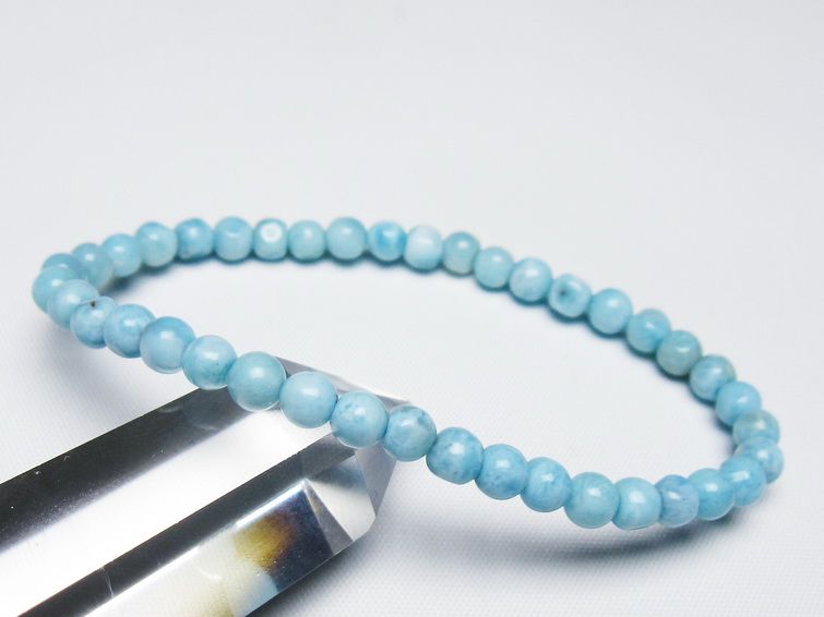 ラリマー ブレスレット 5mm 一点物 メール便可 [M便 1/10] 111-47960