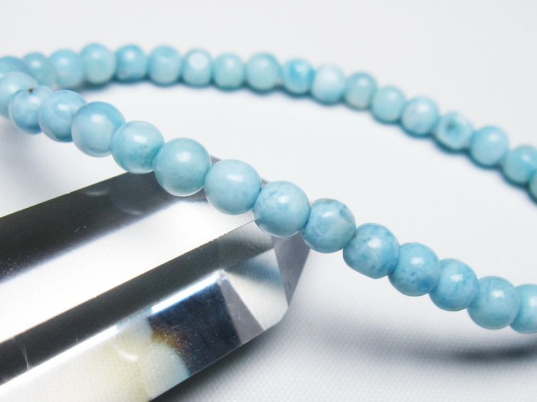 ラリマー ブレスレット 5mm 一点物 メール便可 [M便 1/10] 111-47960