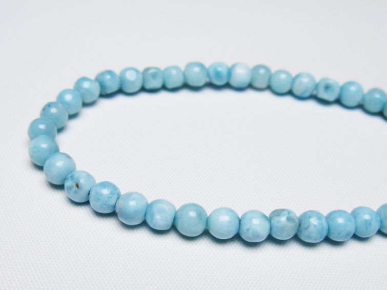 ラリマー ブレスレット 5mm 一点物 メール便可 [M便 1/10] 111-47960