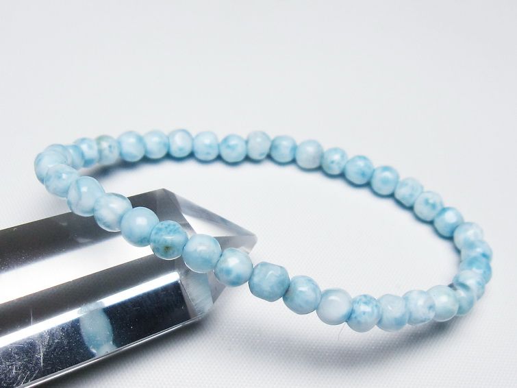 ラリマー ブレスレット 5mm 一点物 メール便可 [M便 1/10] 111-47961