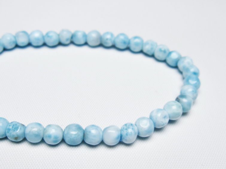 ラリマー ブレスレット 5mm 一点物 メール便可 [M便 1/10] 111-47961