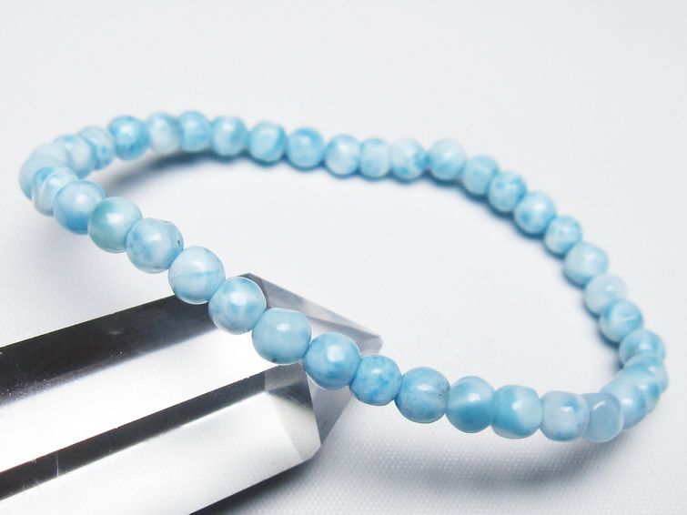 ラリマー ブレスレット 5mm 一点物 メール便可 [M便 1/10] 111-47963