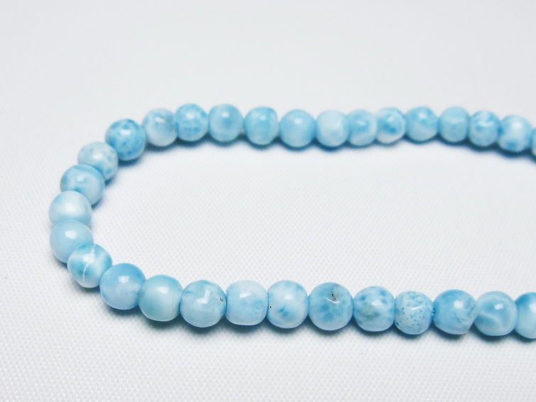 ラリマー ブレスレット 5mm 一点物 メール便可 [M便 1/10] 111-47963