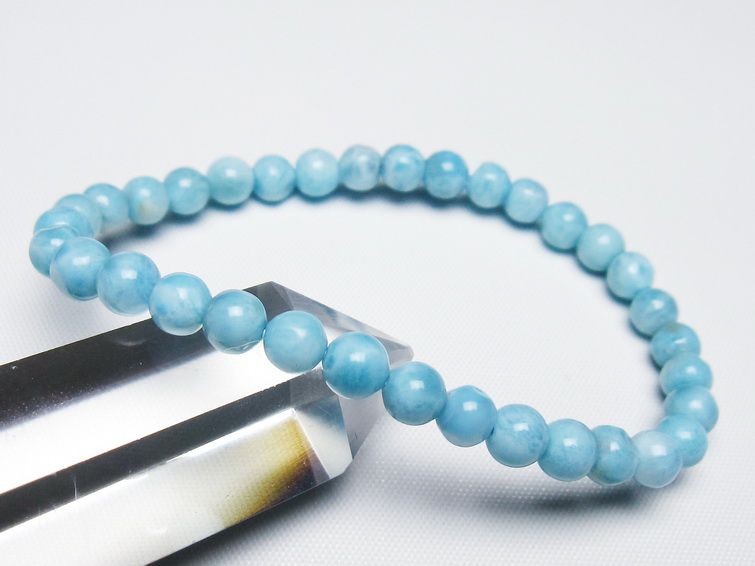 ラリマー ブレスレット 5mm 一点物 メール便可 [M便 1/10] 111-47965