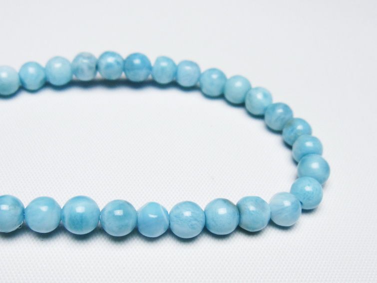ラリマー ブレスレット 5mm 一点物 メール便可 [M便 1/10] 111-47965
