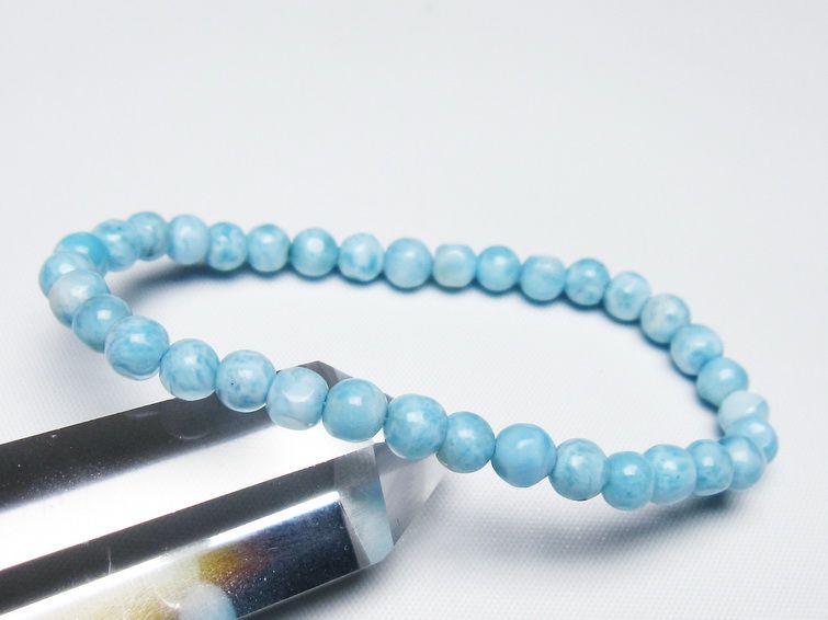 ラリマー ブレスレット 5mm 一点物 メール便可 [M便 1/10] 111-47967