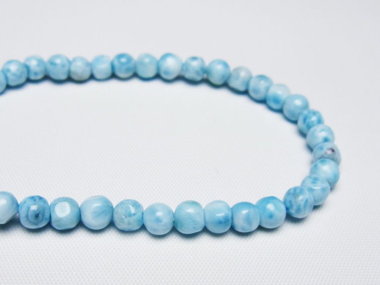 ラリマー ブレスレット 5mm 一点物 メール便可 [M便 1/10] 111-47968