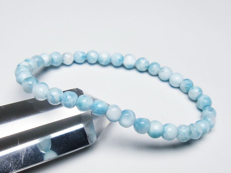 ラリマー ブレスレット 5mm 一点物 メール便可 [M便 1/10] 111-47969