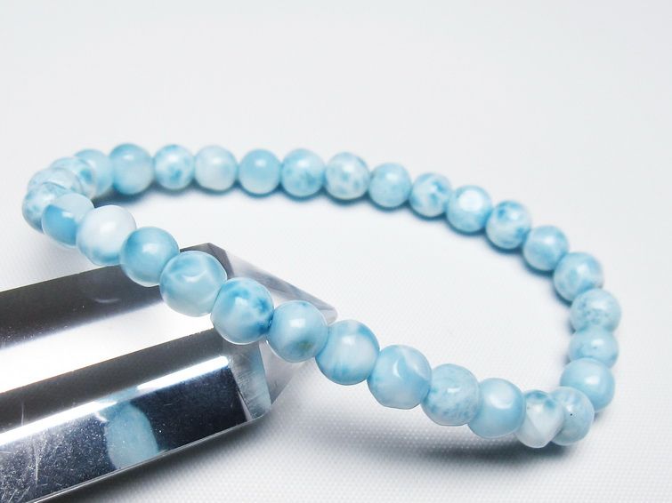 ラリマー ブレスレット 6mm 一点物 メール便可 [M便 1/10] 111-47970