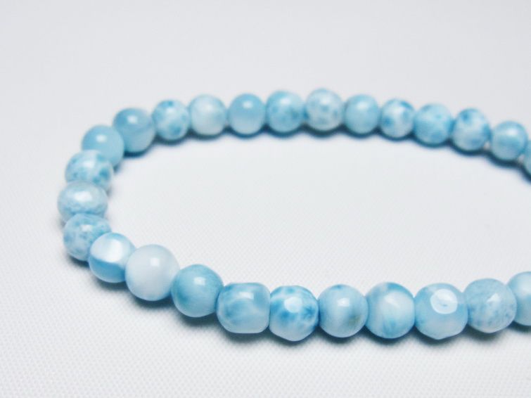 ラリマー ブレスレット 6mm 一点物 メール便可 [M便 1/10] 111-47970